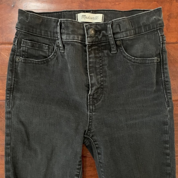 Madewell Tall 9" High-Rise Skinny Jeans in Black Sea Size 25T - Picture 6 of 8